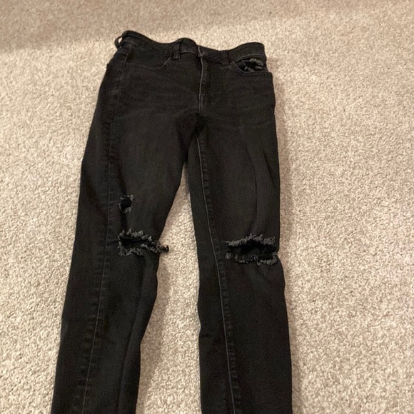 American eagle black skinny jean women’s size us 2 short great condition - Picture 1 of 4